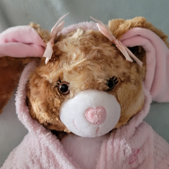 Build a Bear Workshop Pawlette Bunny Rabbit Tan Brown 15" Stuffed Animal Plush - Picture 2 of 7